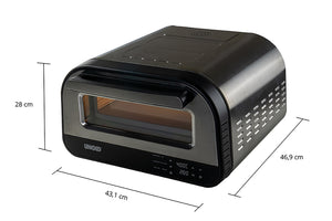 Pizzaofen mit digitalem Touch-Control-Display