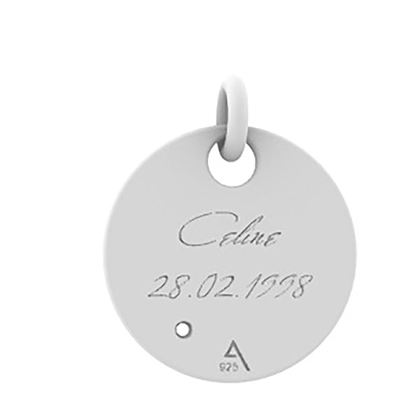 Sternbild Kettenanhänger mit Gravur, inkl. Kette, 925er Silber