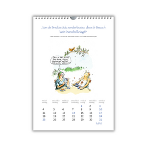 Der neue Auf gut Schwäbisch-Kalender 2026, Mai