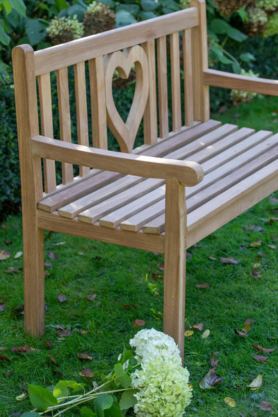 Motivbänke Teak