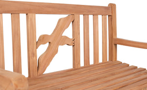 Motivbänke Teak