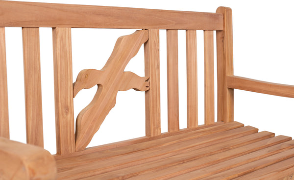 Motivbänke Teak