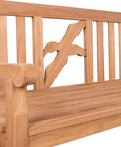 Motivbänke Teak