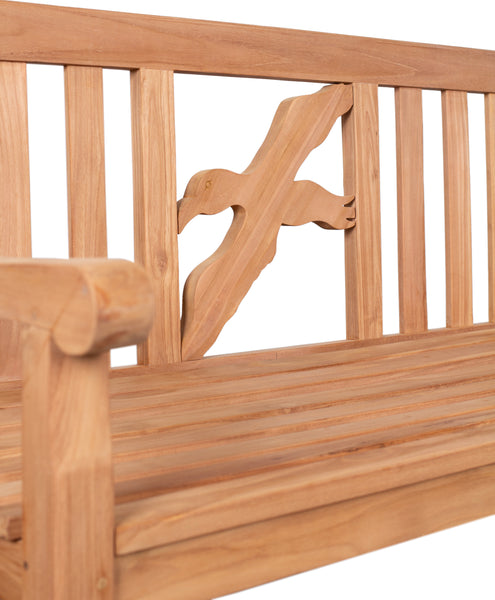 Motivbänke Teak