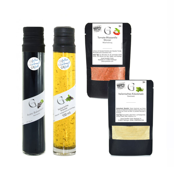 Feinkost-Geschenkset mit Banderole little Italy 
