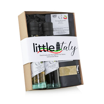Feinkost-Geschenkset mit Banderole little Italy 