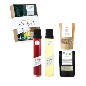 Feinkost-Geschenkset mit Banderole "Du bist die Beste"