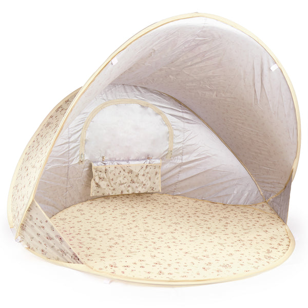 Pop Up Strandmuschel VINTAGE FLOWERS mit UV Schutz
