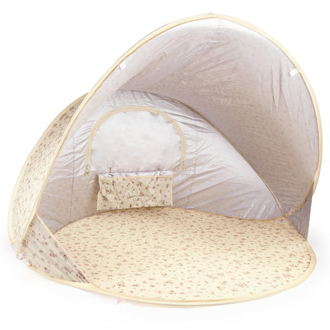 Pop Up Strandmuschel VINTAGE FLOWERS mit UV Schutz