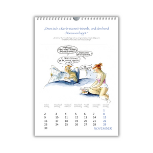 Der neue Auf gut Schwäbisch-Kalender 2026, November