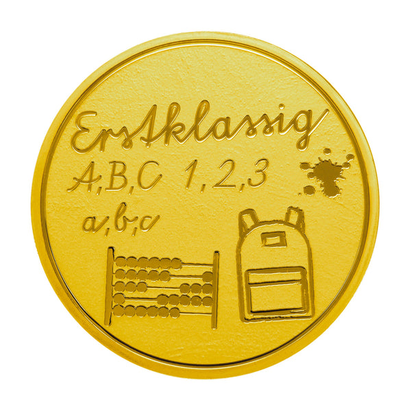 Gravurprägung "Erstklassig"
