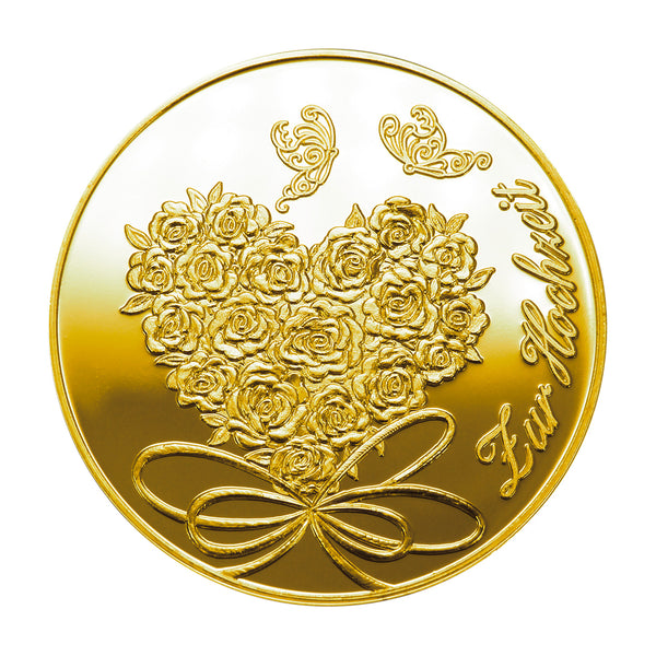 Gravurprägung "Hochzeit"