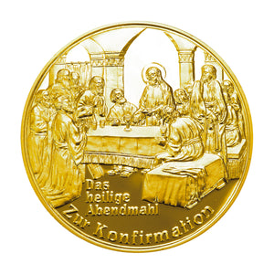 Gravurprägung "Zur Komfirmation"