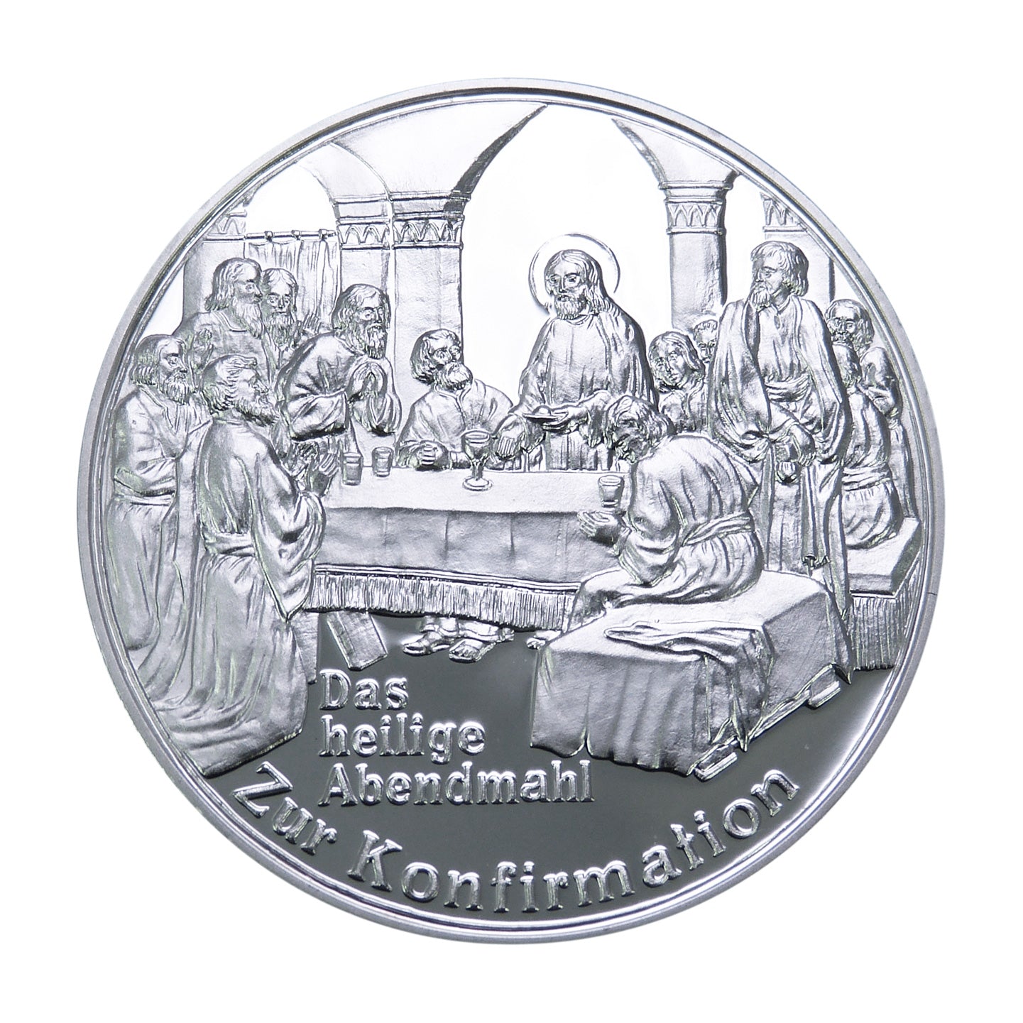 Gravurprägung "Zur Komfirmation"