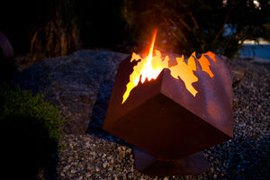 Edelrost Feuerwürfel