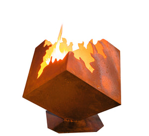 Edelrost Feuerwürfel