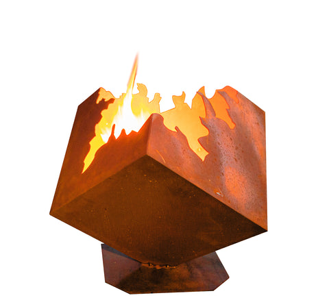 Edelrost Feuerwürfel
