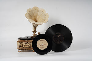 3D-Holzpuzzle, Retro Grammophon