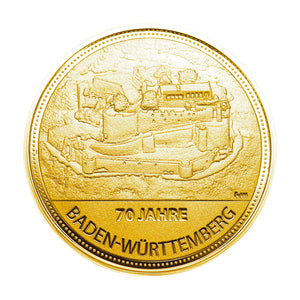 Sonderprägung 70 Jahre Baden-Württemberg - Burg Hohenneuffen