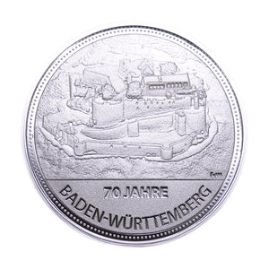 Sonderprägung 70 Jahre Baden-Württemberg - Burg Hohenneuffen
