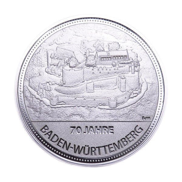 Sonderprägung 70 Jahre Baden-Württemberg - Burg Hohenneuffen