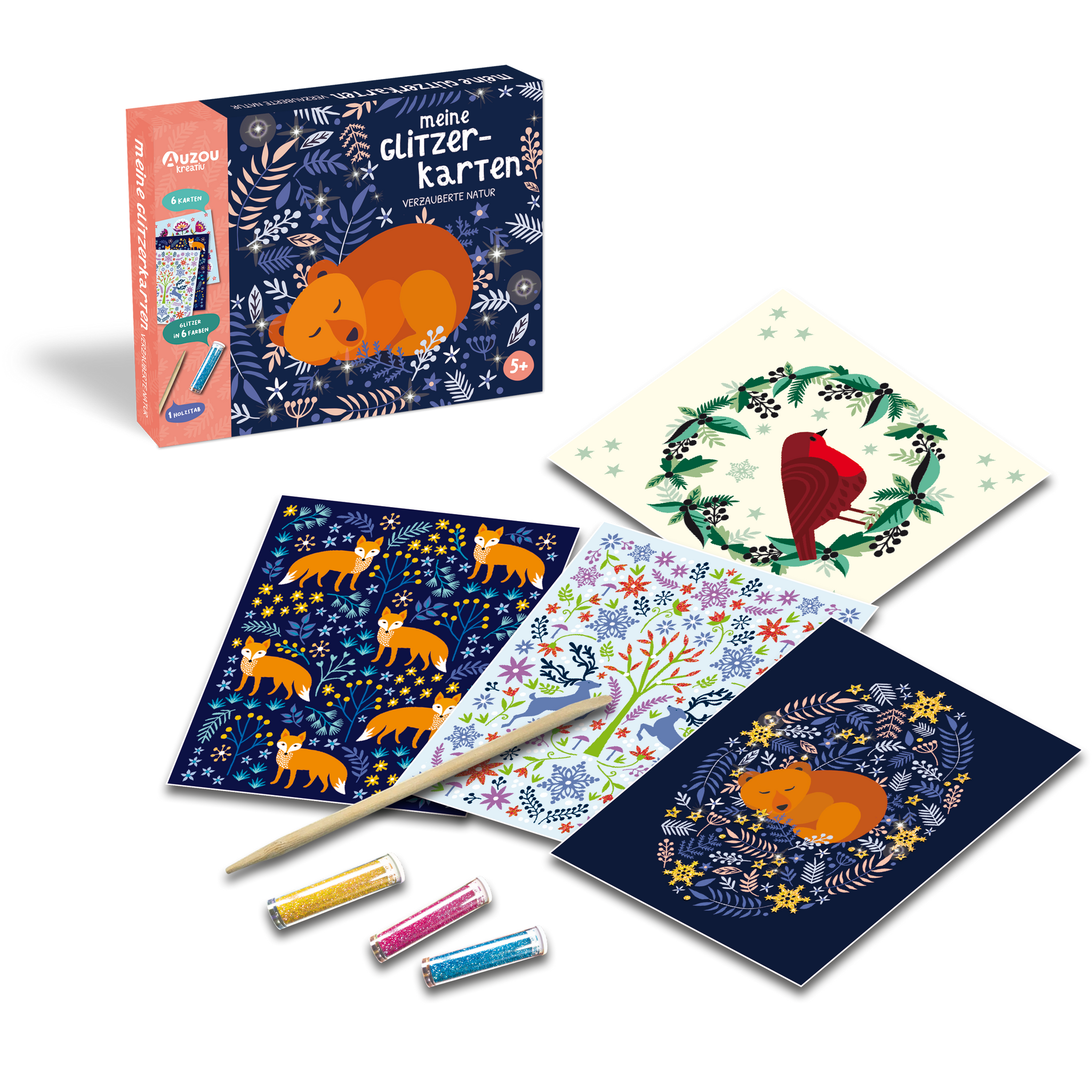 Meine Glitzerkarten - Verzauberte Natur