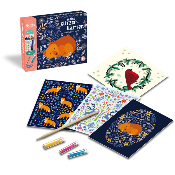 Meine Glitzerkarten - Verzauberte Natur