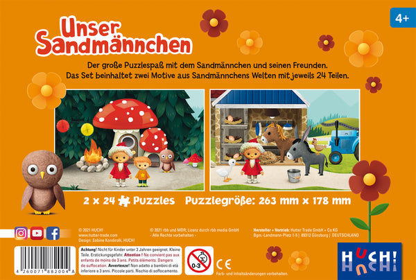 Unser Sandmännchen - Puzzle 2x24 Teile