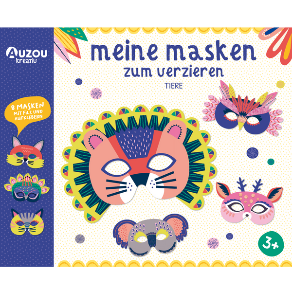 Meine Tiermasken zum Verzieren