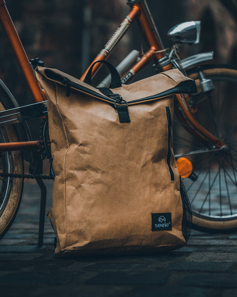 Rucksack aus Kraftpapier