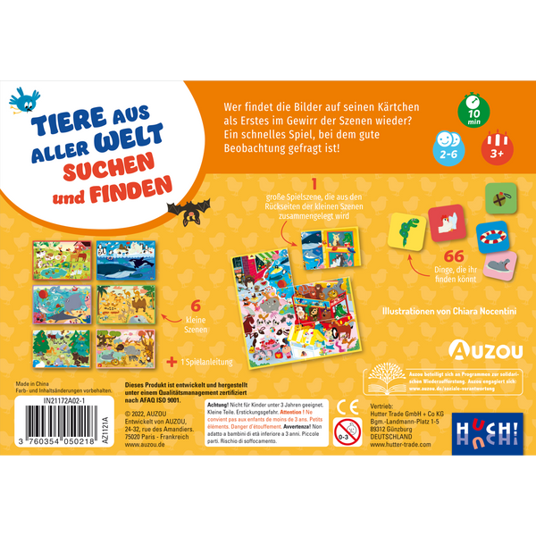 Tiere aus aller Welt suchen und finden