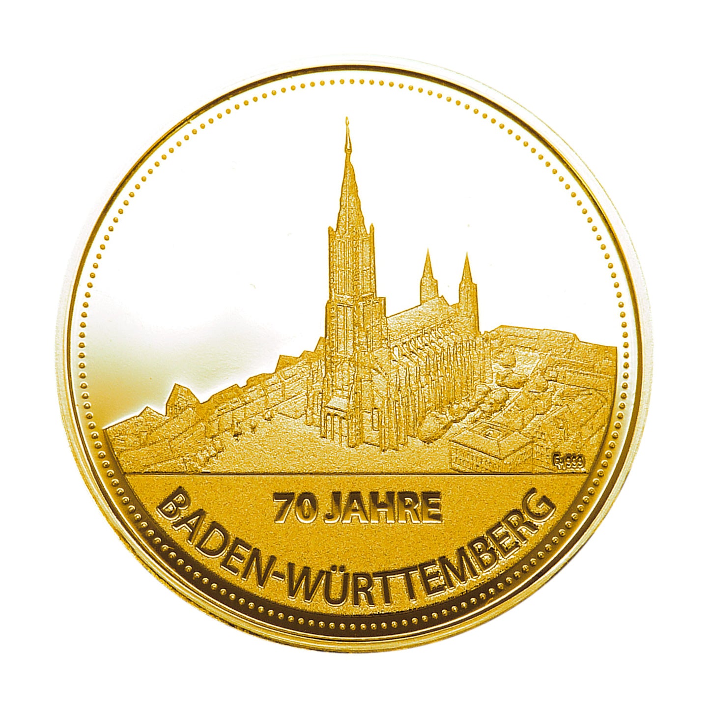 Sonderprägung 70 Jahre Baden-Württemberg - Ulmer Münster