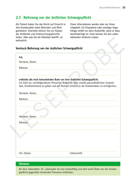 Vorsorge – geregelt!