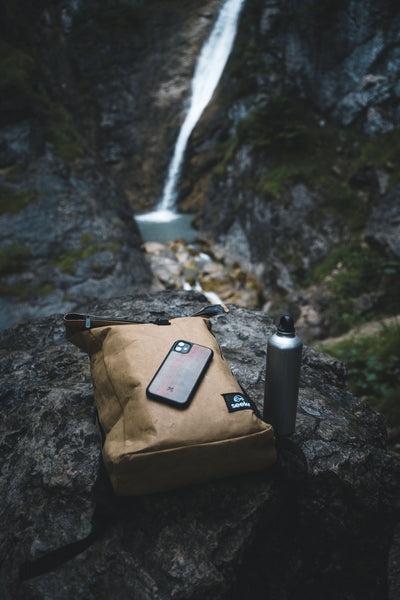 Rucksack aus Kraftpapier