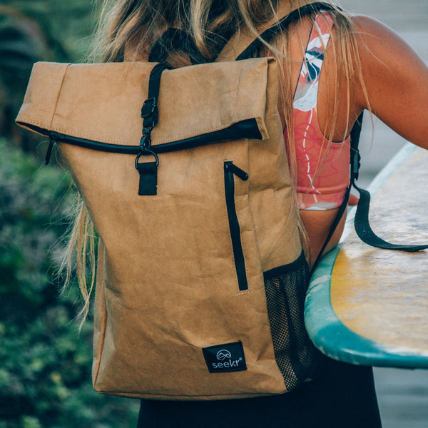 Rucksack aus Kraftpapier